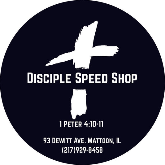 Disciple Speed Shop 5" Sticker